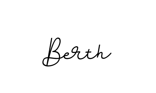 Berth stylish signature style. Best Handwritten Sign (BallpointsItalic-DORy9) for my name. Handwritten Signature Collection Ideas for my name Berth. Berth signature style 11 images and pictures png