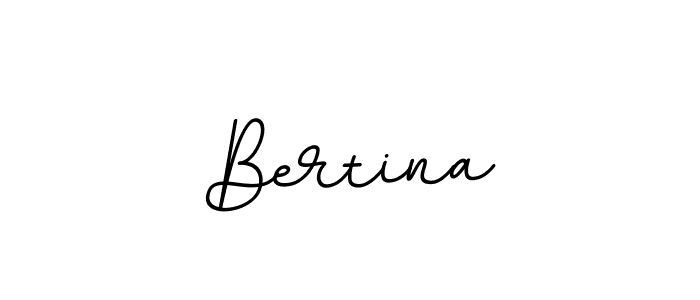 Design your own signature with our free online signature maker. With this signature software, you can create a handwritten (BallpointsItalic-DORy9) signature for name Bertina. Bertina signature style 11 images and pictures png