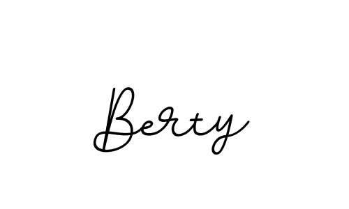 Use a signature maker to create a handwritten signature online. With this signature software, you can design (BallpointsItalic-DORy9) your own signature for name Berty. Berty signature style 11 images and pictures png