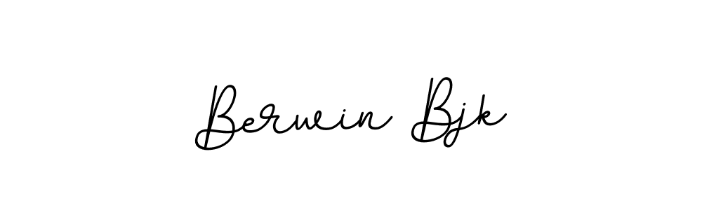 The best way (BallpointsItalic-DORy9) to make a short signature is to pick only two or three words in your name. The name Berwin Bjk include a total of six letters. For converting this name. Berwin Bjk signature style 11 images and pictures png