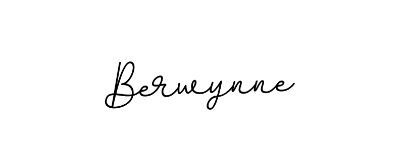 How to make Berwynne name signature. Use BallpointsItalic-DORy9 style for creating short signs online. This is the latest handwritten sign. Berwynne signature style 11 images and pictures png
