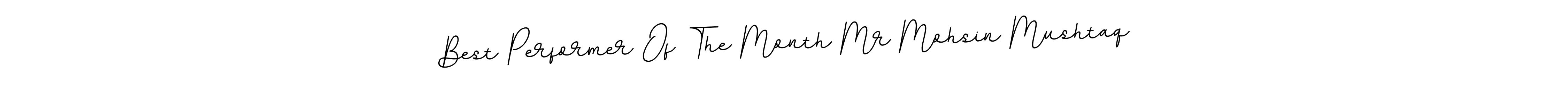 Check out images of Autograph of Best Performer Of The Month Mr Mohsin Mushtaq name. Actor Best Performer Of The Month Mr Mohsin Mushtaq Signature Style. BallpointsItalic-DORy9 is a professional sign style online. Best Performer Of The Month Mr Mohsin Mushtaq signature style 11 images and pictures png