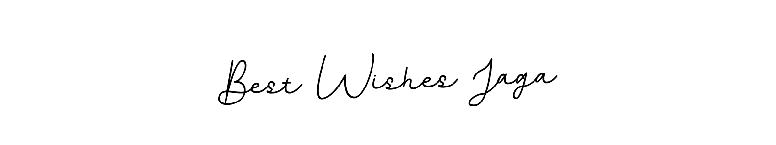 How to make Best Wishes Jaga name signature. Use BallpointsItalic-DORy9 style for creating short signs online. This is the latest handwritten sign. Best Wishes Jaga signature style 11 images and pictures png