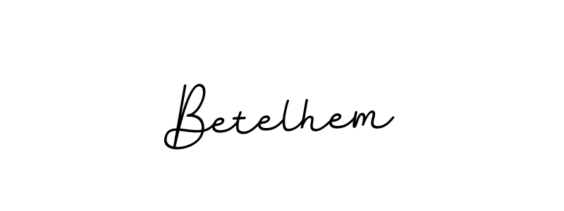 Design your own signature with our free online signature maker. With this signature software, you can create a handwritten (BallpointsItalic-DORy9) signature for name Betelhem. Betelhem signature style 11 images and pictures png