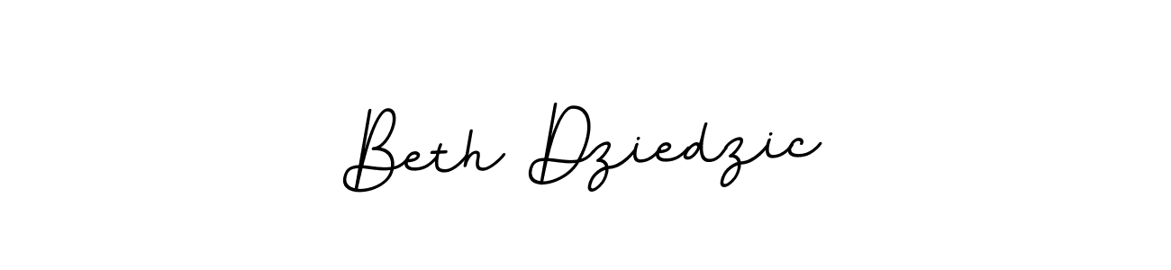 Make a beautiful signature design for name Beth Dziedzic. With this signature (BallpointsItalic-DORy9) style, you can create a handwritten signature for free. Beth Dziedzic signature style 11 images and pictures png