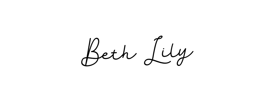 Create a beautiful signature design for name Beth Lily. With this signature (BallpointsItalic-DORy9) fonts, you can make a handwritten signature for free. Beth Lily signature style 11 images and pictures png