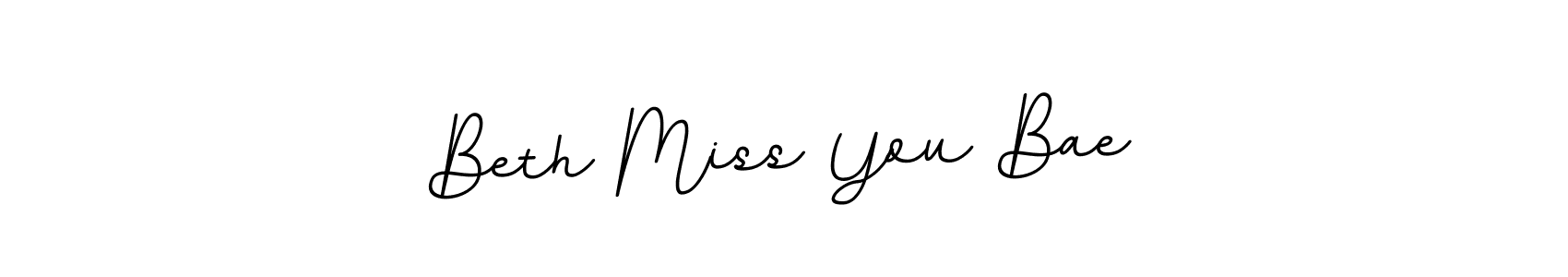 Use a signature maker to create a handwritten signature online. With this signature software, you can design (BallpointsItalic-DORy9) your own signature for name Beth Miss You Bae. Beth Miss You Bae signature style 11 images and pictures png