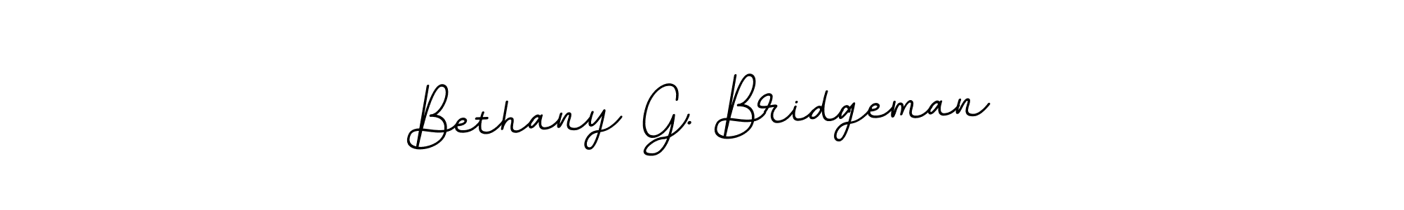 It looks lik you need a new signature style for name Bethany G. Bridgeman. Design unique handwritten (BallpointsItalic-DORy9) signature with our free signature maker in just a few clicks. Bethany G. Bridgeman signature style 11 images and pictures png