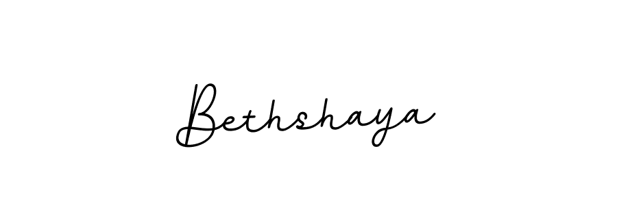 Create a beautiful signature design for name Bethshaya. With this signature (BallpointsItalic-DORy9) fonts, you can make a handwritten signature for free. Bethshaya signature style 11 images and pictures png