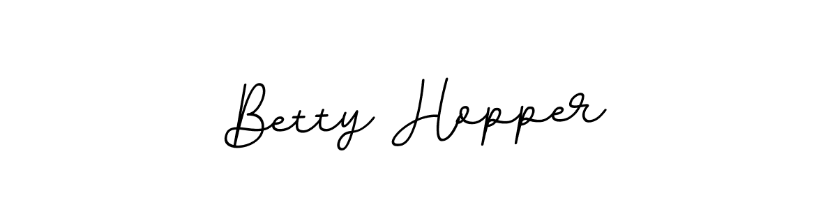 Make a beautiful signature design for name Betty Hopper. With this signature (BallpointsItalic-DORy9) style, you can create a handwritten signature for free. Betty Hopper signature style 11 images and pictures png