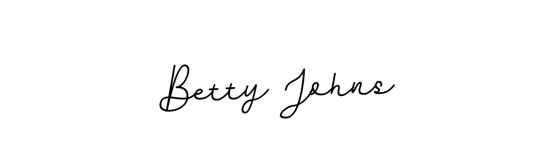 Betty Johns stylish signature style. Best Handwritten Sign (BallpointsItalic-DORy9) for my name. Handwritten Signature Collection Ideas for my name Betty Johns. Betty Johns signature style 11 images and pictures png