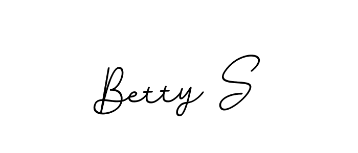 Create a beautiful signature design for name Betty S. With this signature (BallpointsItalic-DORy9) fonts, you can make a handwritten signature for free. Betty S signature style 11 images and pictures png