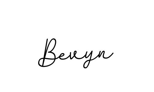 Use a signature maker to create a handwritten signature online. With this signature software, you can design (BallpointsItalic-DORy9) your own signature for name Bevyn. Bevyn signature style 11 images and pictures png