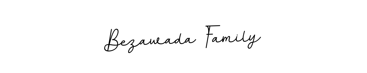 Design your own signature with our free online signature maker. With this signature software, you can create a handwritten (BallpointsItalic-DORy9) signature for name Bezawada Family. Bezawada Family signature style 11 images and pictures png