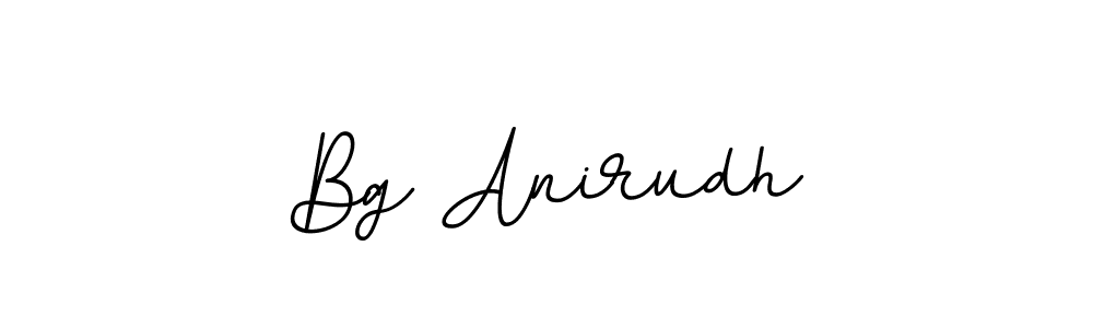 The best way (BallpointsItalic-DORy9) to make a short signature is to pick only two or three words in your name. The name Bg Anirudh include a total of six letters. For converting this name. Bg Anirudh signature style 11 images and pictures png