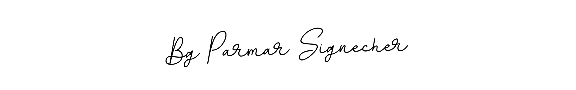 The best way (BallpointsItalic-DORy9) to make a short signature is to pick only two or three words in your name. The name Bg Parmar Signecher include a total of six letters. For converting this name. Bg Parmar Signecher signature style 11 images and pictures png