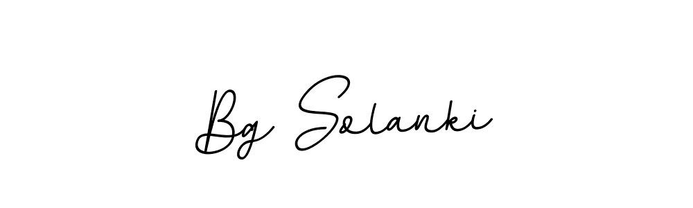 Make a beautiful signature design for name Bg Solanki. With this signature (BallpointsItalic-DORy9) style, you can create a handwritten signature for free. Bg Solanki signature style 11 images and pictures png