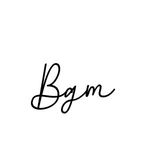 Design your own signature with our free online signature maker. With this signature software, you can create a handwritten (BallpointsItalic-DORy9) signature for name Bgm. Bgm signature style 11 images and pictures png