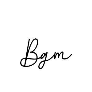 Design your own signature with our free online signature maker. With this signature software, you can create a handwritten (BallpointsItalic-DORy9) signature for name Bgm. Bgm signature style 11 images and pictures png