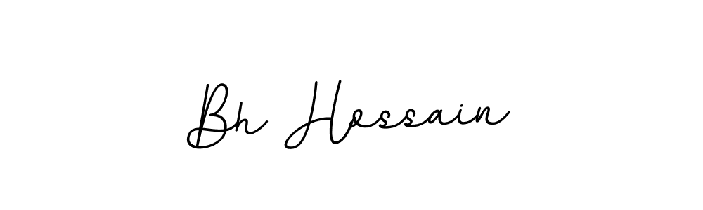 Create a beautiful signature design for name Bh Hossain. With this signature (BallpointsItalic-DORy9) fonts, you can make a handwritten signature for free. Bh Hossain signature style 11 images and pictures png