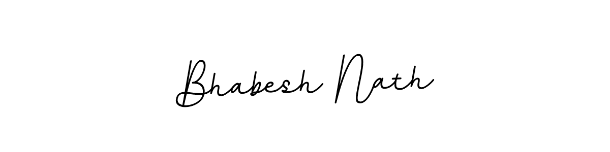 How to make Bhabesh Nath name signature. Use BallpointsItalic-DORy9 style for creating short signs online. This is the latest handwritten sign. Bhabesh Nath signature style 11 images and pictures png