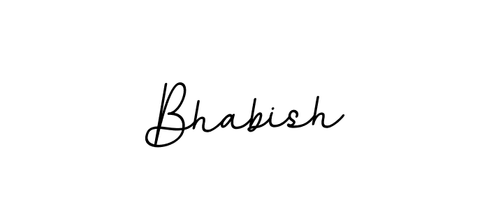 Design your own signature with our free online signature maker. With this signature software, you can create a handwritten (BallpointsItalic-DORy9) signature for name Bhabish. Bhabish signature style 11 images and pictures png