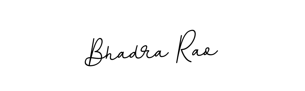 How to make Bhadra Rao name signature. Use BallpointsItalic-DORy9 style for creating short signs online. This is the latest handwritten sign. Bhadra Rao signature style 11 images and pictures png