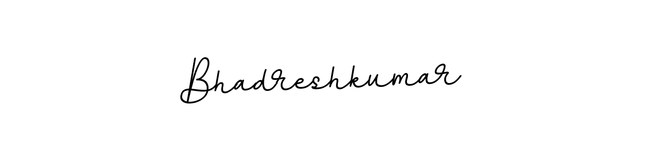 Make a beautiful signature design for name Bhadreshkumar. With this signature (BallpointsItalic-DORy9) style, you can create a handwritten signature for free. Bhadreshkumar signature style 11 images and pictures png