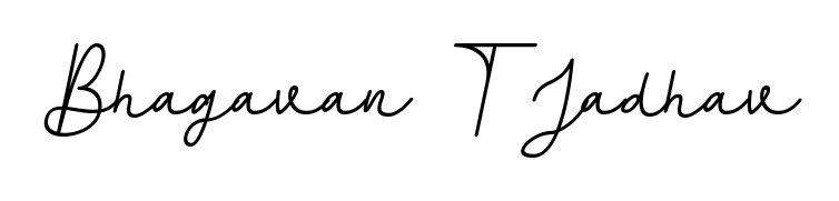 Stand out with a creative autograph for Bhagavan T Jadhav. The BallpointsItalic-DORy9 styling blends modern aesthetics with classic signature flourishes. Bhagavan T Jadhav signature style 11 images and pictures png