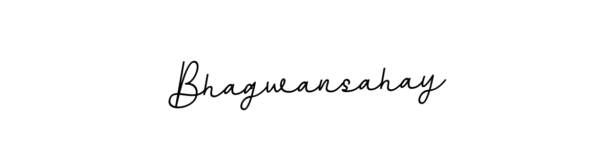 Use a signature maker to create a handwritten signature online. With this signature software, you can design (BallpointsItalic-DORy9) your own signature for name Bhagwansahay. Bhagwansahay signature style 11 images and pictures png