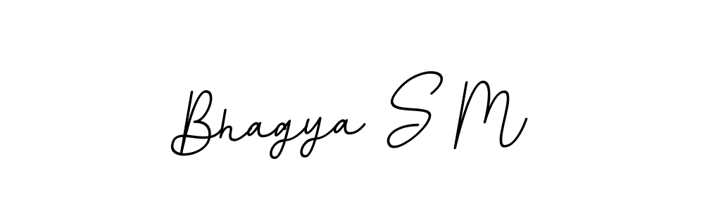 Bhagya S M stylish signature style. Best Handwritten Sign (BallpointsItalic-DORy9) for my name. Handwritten Signature Collection Ideas for my name Bhagya S M. Bhagya S M signature style 11 images and pictures png