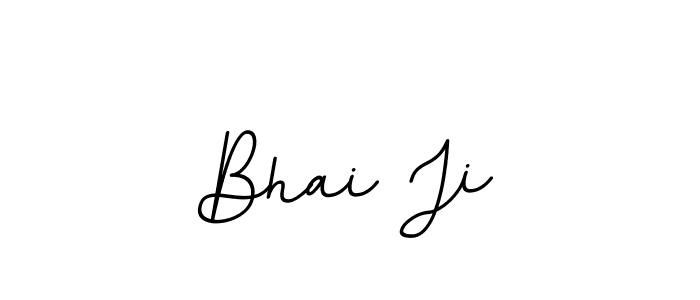 Design your own signature with our free online signature maker. With this signature software, you can create a handwritten (BallpointsItalic-DORy9) signature for name Bhai Ji. Bhai Ji signature style 11 images and pictures png
