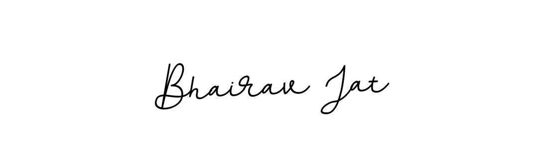 Use a signature maker to create a handwritten signature online. With this signature software, you can design (BallpointsItalic-DORy9) your own signature for name Bhairav Jat. Bhairav Jat signature style 11 images and pictures png