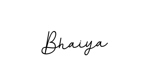 Design your own signature with our free online signature maker. With this signature software, you can create a handwritten (BallpointsItalic-DORy9) signature for name Bhaiya. Bhaiya signature style 11 images and pictures png