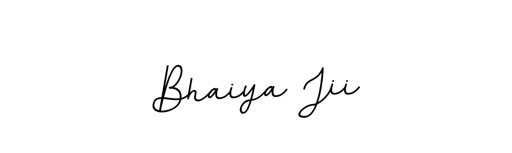 Bhaiya Jii stylish signature style. Best Handwritten Sign (BallpointsItalic-DORy9) for my name. Handwritten Signature Collection Ideas for my name Bhaiya Jii. Bhaiya Jii signature style 11 images and pictures png