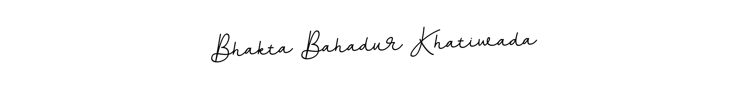 The best way (BallpointsItalic-DORy9) to make a short signature is to pick only two or three words in your name. The name Bhakta Bahadur Khatiwada include a total of six letters. For converting this name. Bhakta Bahadur Khatiwada signature style 11 images and pictures png