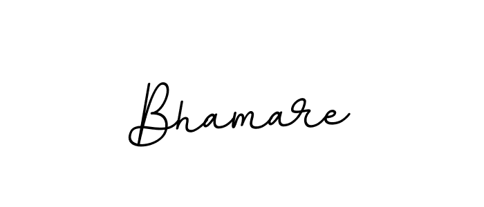It looks lik you need a new signature style for name Bhamare. Design unique handwritten (BallpointsItalic-DORy9) signature with our free signature maker in just a few clicks. Bhamare signature style 11 images and pictures png