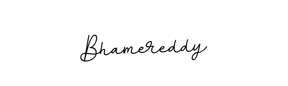 Create a beautiful signature design for name Bhamereddy. With this signature (BallpointsItalic-DORy9) fonts, you can make a handwritten signature for free. Bhamereddy signature style 11 images and pictures png
