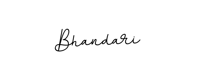 How to make Bhandari name signature. Use BallpointsItalic-DORy9 style for creating short signs online. This is the latest handwritten sign. Bhandari signature style 11 images and pictures png