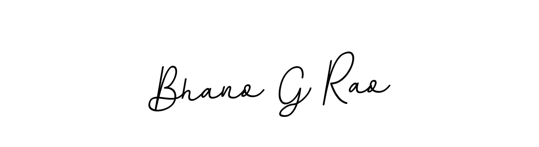 Create a beautiful signature design for name Bhano G Rao. With this signature (BallpointsItalic-DORy9) fonts, you can make a handwritten signature for free. Bhano G Rao signature style 11 images and pictures png
