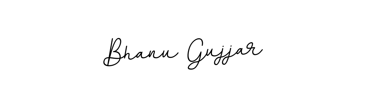 How to make Bhanu Gujjar name signature. Use BallpointsItalic-DORy9 style for creating short signs online. This is the latest handwritten sign. Bhanu Gujjar signature style 11 images and pictures png