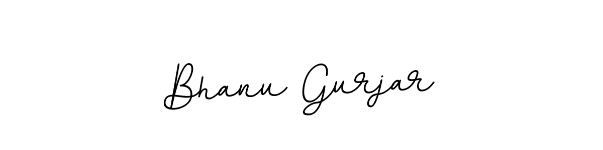 Use a signature maker to create a handwritten signature online. With this signature software, you can design (BallpointsItalic-DORy9) your own signature for name Bhanu Gurjar. Bhanu Gurjar signature style 11 images and pictures png