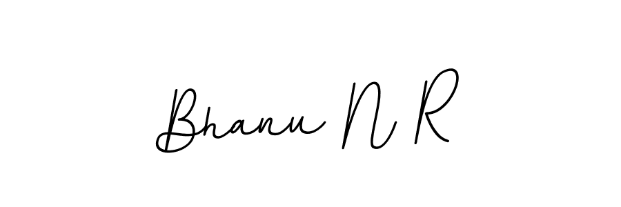 Design your own signature with our free online signature maker. With this signature software, you can create a handwritten (BallpointsItalic-DORy9) signature for name Bhanu N R. Bhanu N R signature style 11 images and pictures png