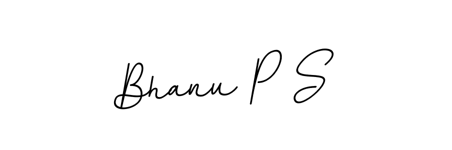 This is the best signature style for the Bhanu P S name. Also you like these signature font (BallpointsItalic-DORy9). Mix name signature. Bhanu P S signature style 11 images and pictures png