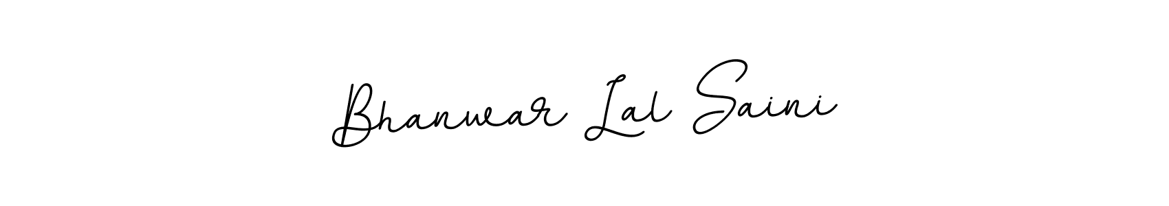 Use a signature maker to create a handwritten signature online. With this signature software, you can design (BallpointsItalic-DORy9) your own signature for name Bhanwar Lal Saini. Bhanwar Lal Saini signature style 11 images and pictures png