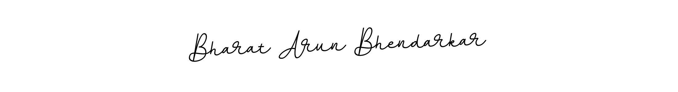 How to make Bharat Arun Bhendarkar name signature. Use BallpointsItalic-DORy9 style for creating short signs online. This is the latest handwritten sign. Bharat Arun Bhendarkar signature style 11 images and pictures png