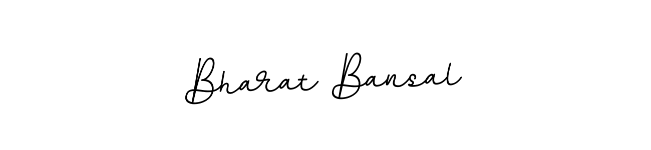 The best way (BallpointsItalic-DORy9) to make a short signature is to pick only two or three words in your name. The name Bharat Bansal include a total of six letters. For converting this name. Bharat Bansal signature style 11 images and pictures png