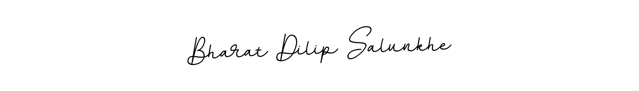 You should practise on your own different ways (BallpointsItalic-DORy9) to write your name (Bharat Dilip Salunkhe) in signature. don't let someone else do it for you. Bharat Dilip Salunkhe signature style 11 images and pictures png