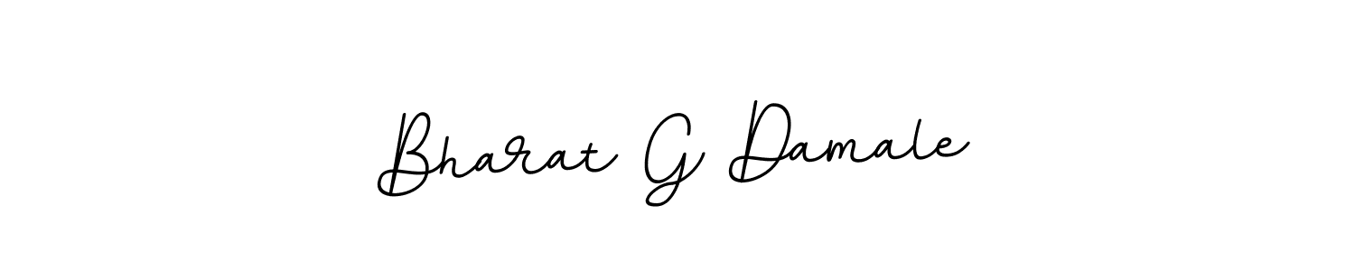 This is the best signature style for the Bharat G Damale name. Also you like these signature font (BallpointsItalic-DORy9). Mix name signature. Bharat G Damale signature style 11 images and pictures png