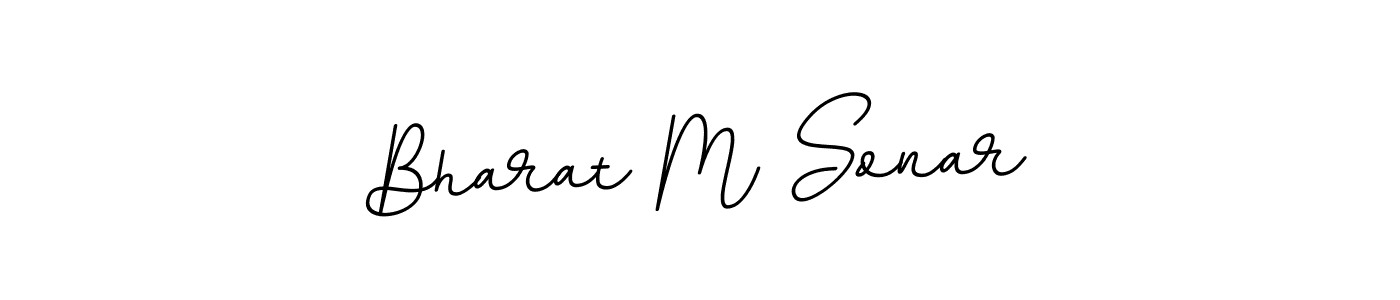 Bharat M Sonar stylish signature style. Best Handwritten Sign (BallpointsItalic-DORy9) for my name. Handwritten Signature Collection Ideas for my name Bharat M Sonar. Bharat M Sonar signature style 11 images and pictures png